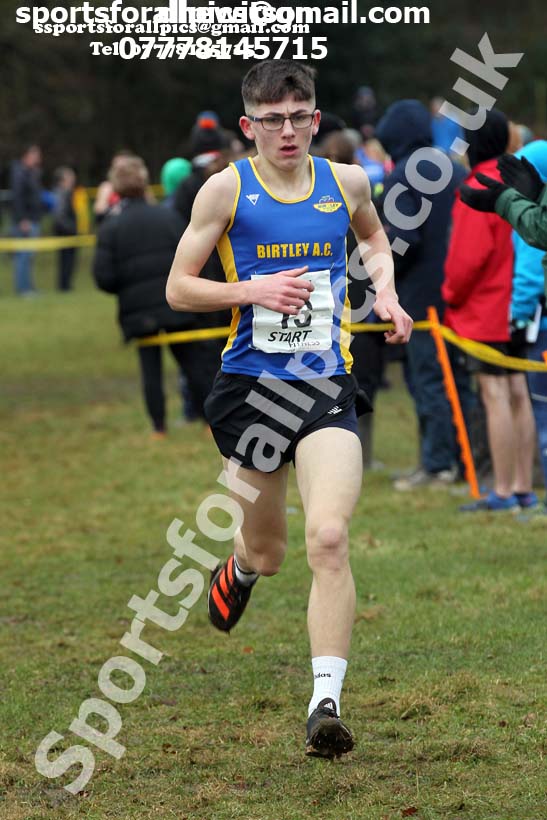 Boys under-15s Northern Cross Country Champs., Camp Hill Estate, Kirklington.  Photo: David T. Hewitson/Sports for All Pics